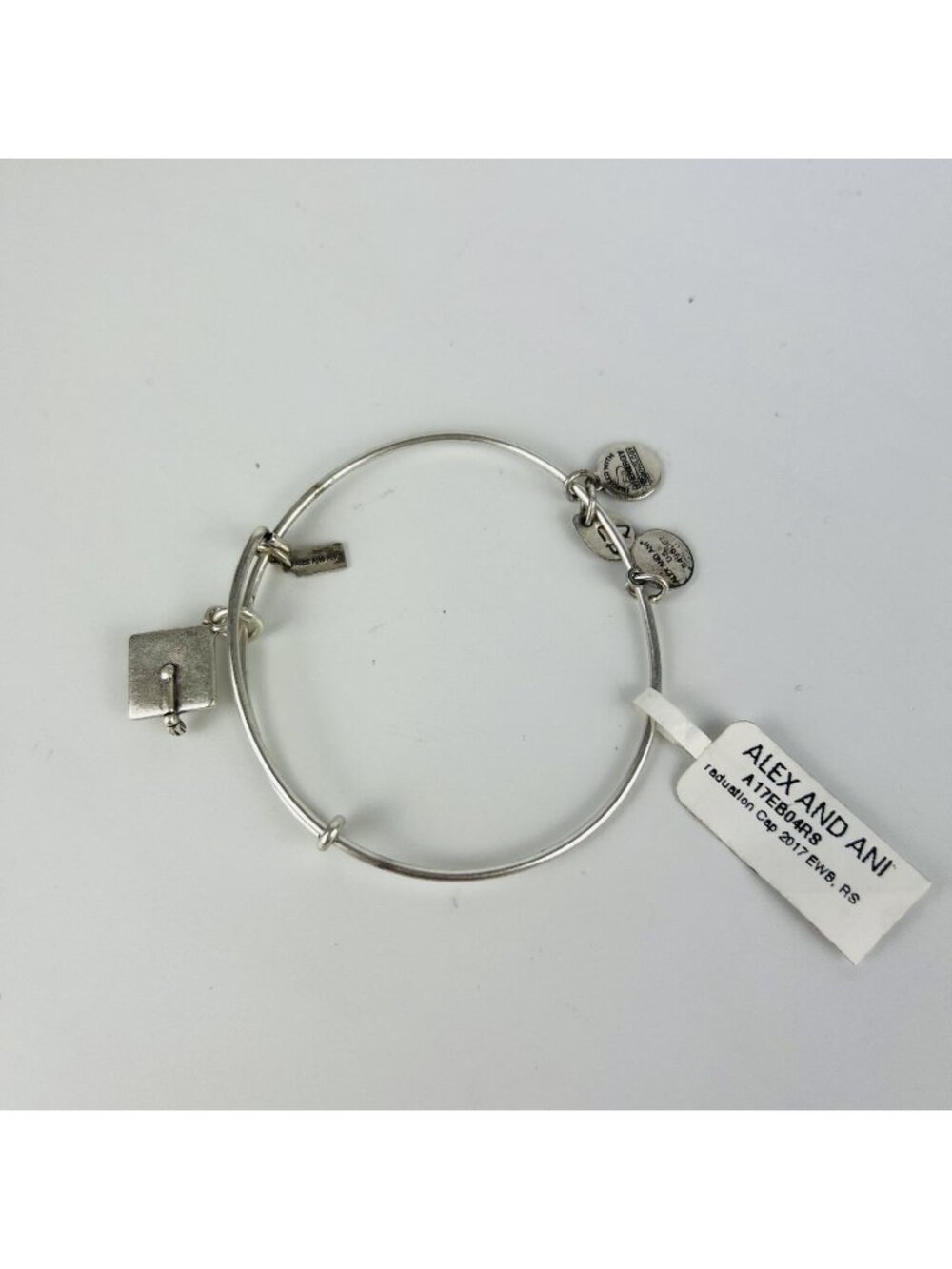Alex and Ani Graduation Cap 2017 Rafaelian Silver Bangle Bracelet